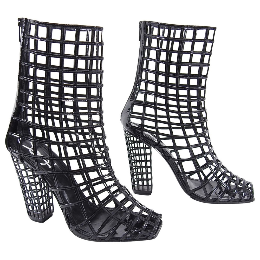 ISO YSL CAGED BOOTIES, sz 7/7.5!!!!!